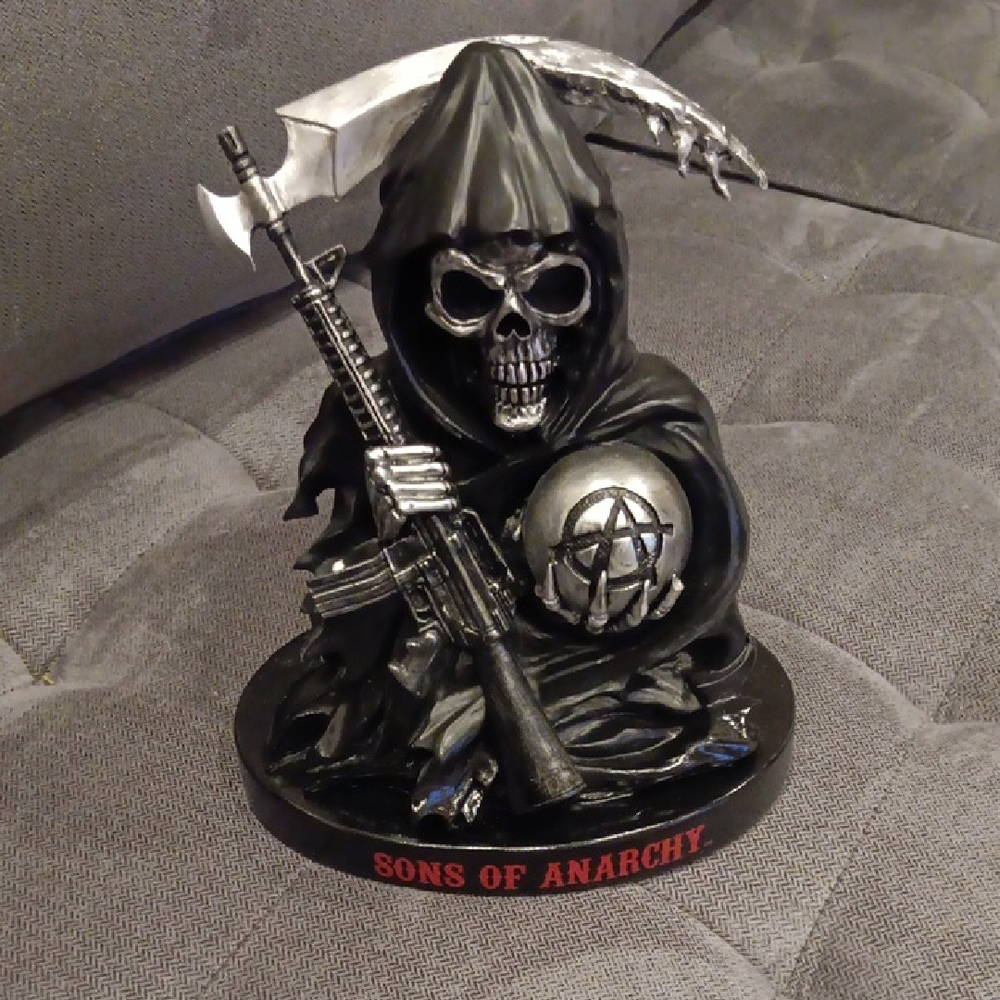 Sons of Anarchy Television Show, Grim Reaper Figurine - Black and Silver.